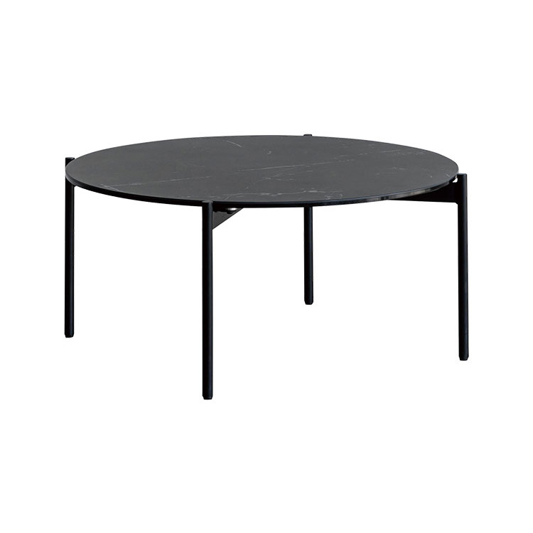 ロト センターテーブル 丸型 80cm ブラック ブラック