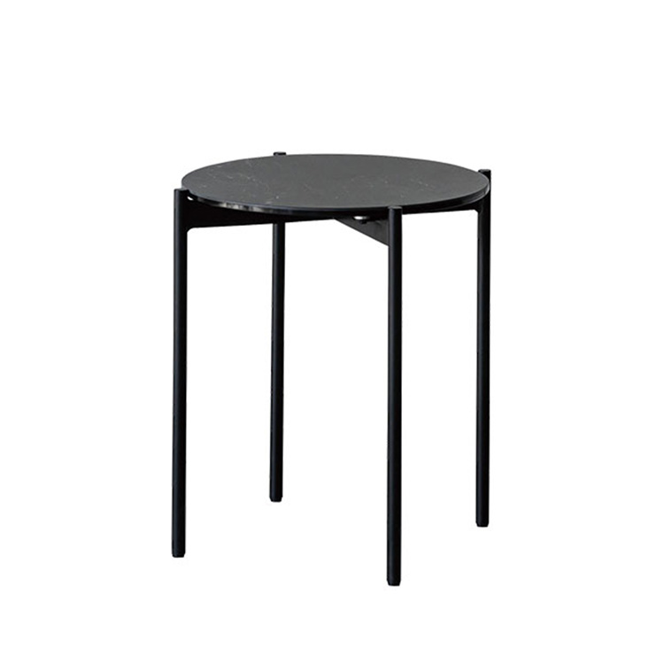トロ センターテーブル 丸型 47cm ブラック ブラック