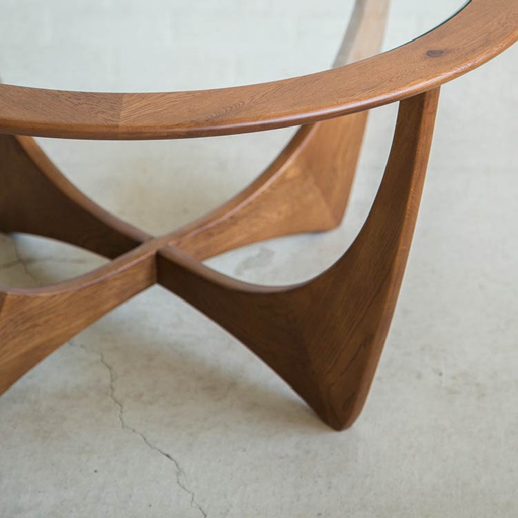 ジース リビングテーブル 83cm オークブラウン 水性塗装 OAK-BR