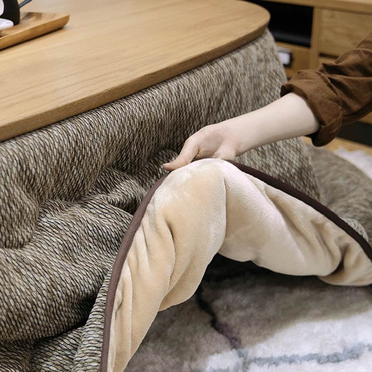 クルリ こたつテーブル 150cm 楕円(テーブルのみ) ナチュラル 150cm 楕円