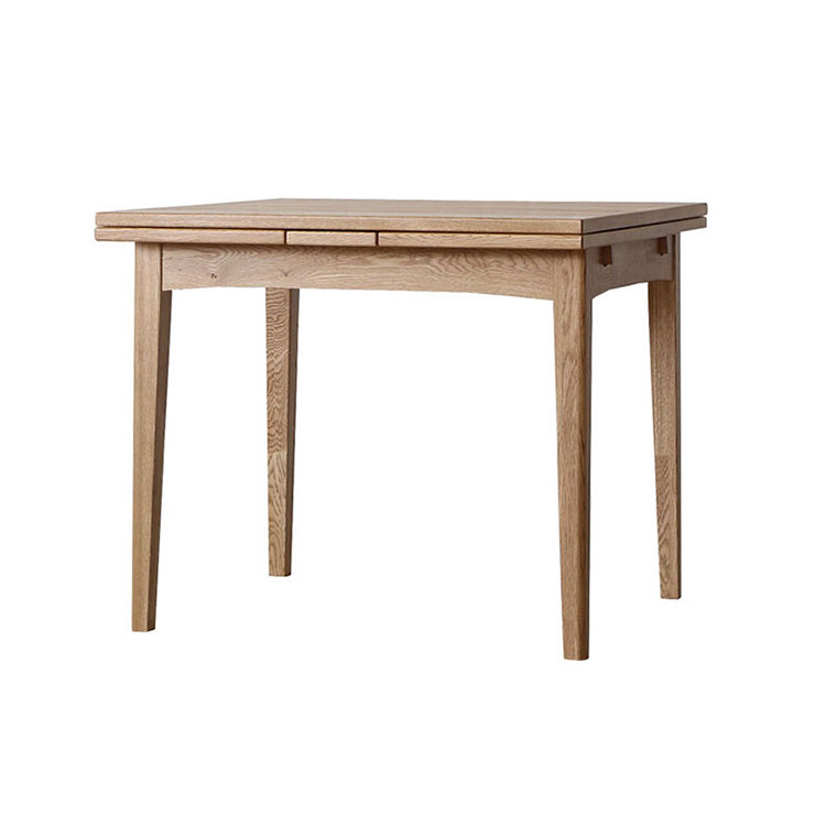 パウス ダイニングテーブル 伸長式 90cm オーク 90cm