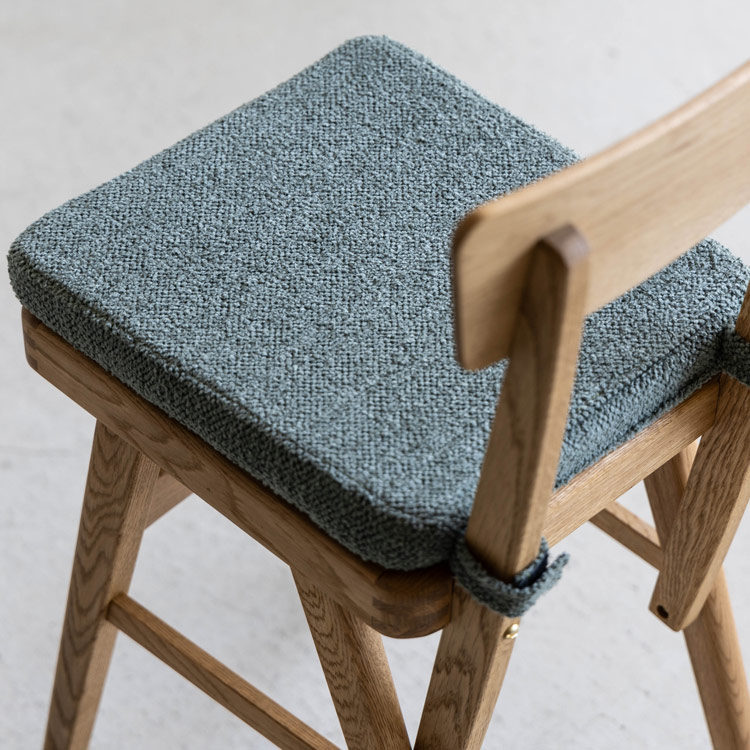 ピノ ダイニングチェア 専用座布団 TIM コバルトグリーン コバルトグリーン