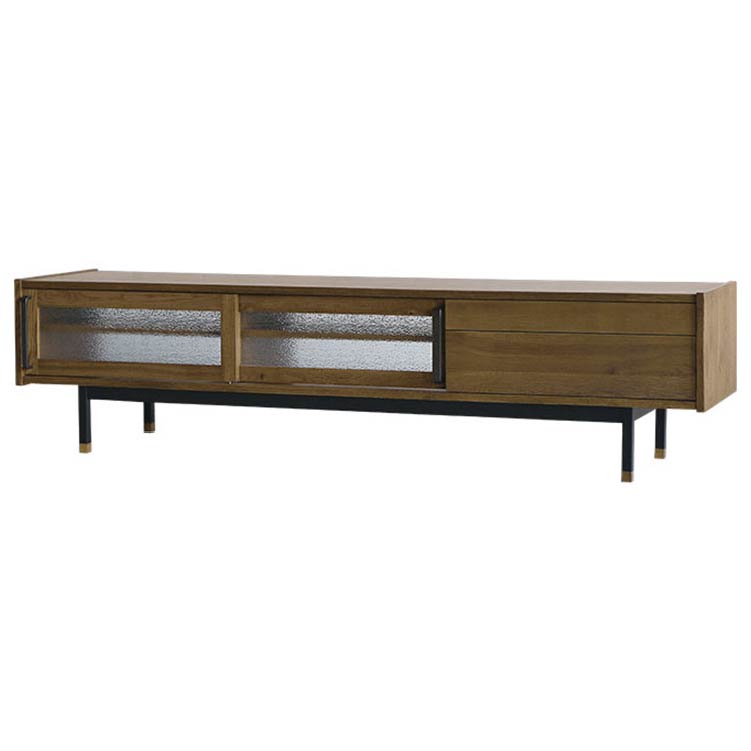 ジンロ テレビボード 180cm (ポリウレタン塗装)《大型商品》 ブラウン 180cm