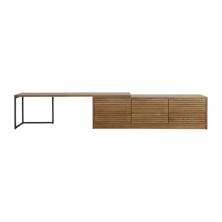 ボーダー テレビボード 152.5cm ブラウン 152.5cm