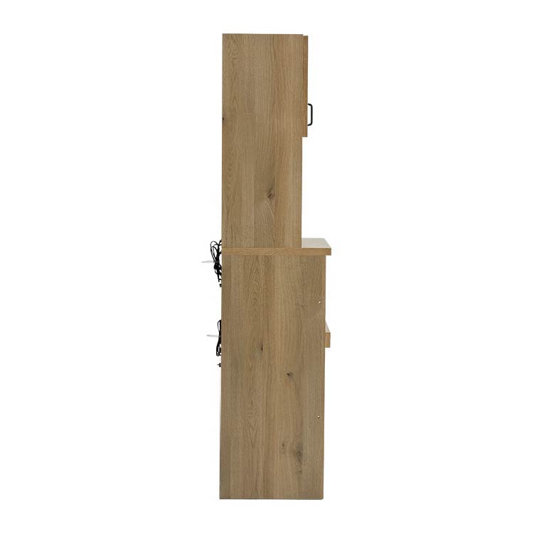 ダストン ダイニングボード幅60cm 上台:オープンガラス 下台:オープン ナチュラル 上台:オープンガラス 下台:オープン 上台:オープンガラス 下台:オープン