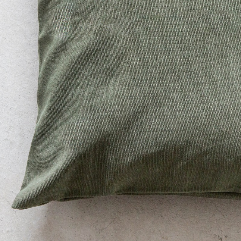 エイジ クッション カバー モスグリーン 45×45㎝ モスグリーン
