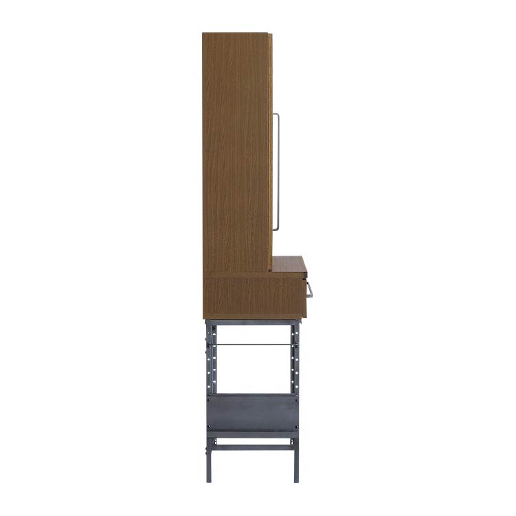 リンカーン 80cm ダイニングボード ダスト 板戸《大型商品》 ブラック 板戸