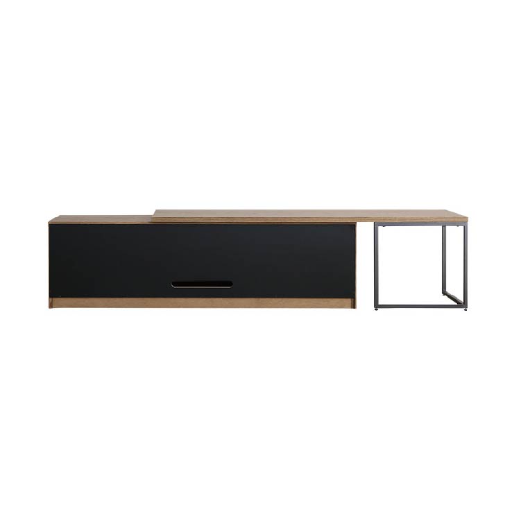 ボーダー テレビボード 152.5cm ブラウン 152.5cm