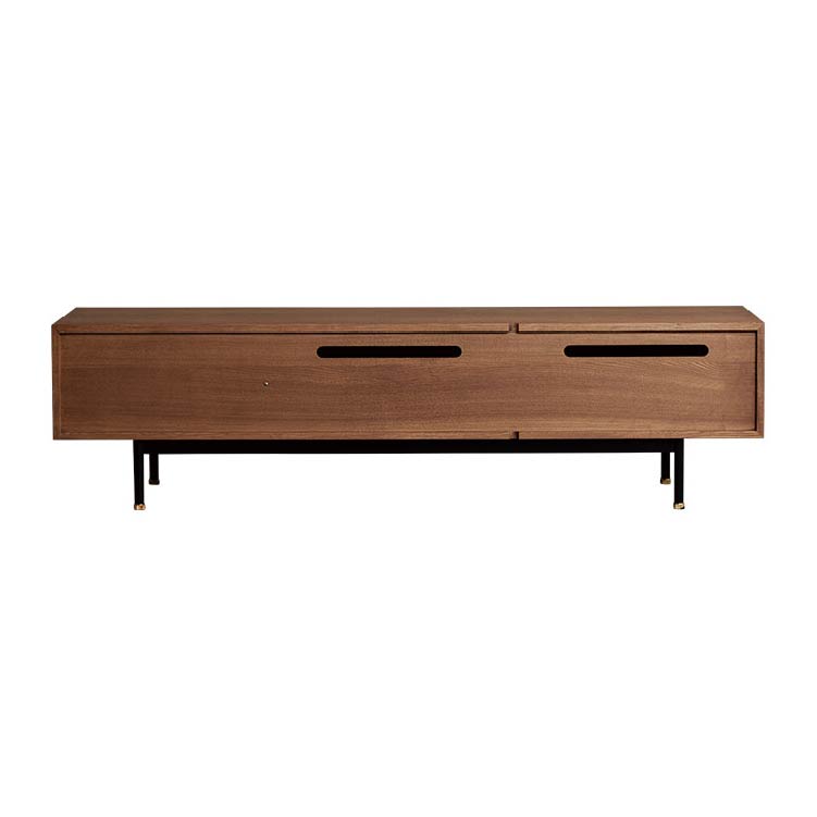 フィン テレビボード 180cm ガラス戸《大型商品》 ブラウン 180cm ガラス戸