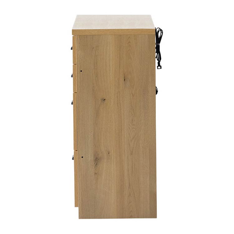 ダストン カウンター幅140cm 左開き(幅40cm)+オープン引出(幅100cm) ナチュラル 幅140cm 左開き