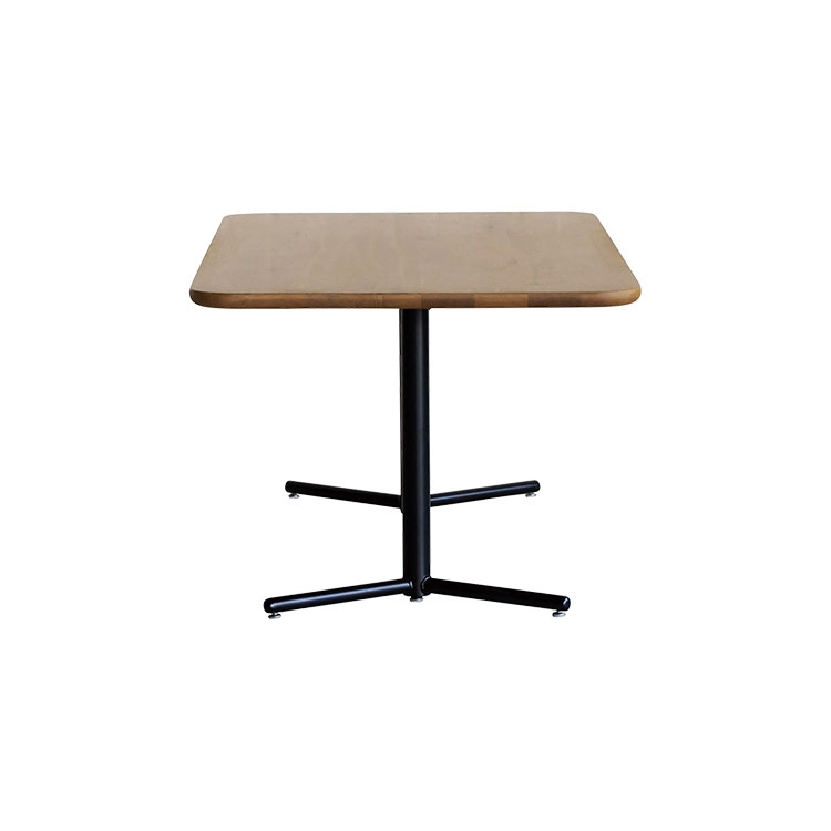 クリープ ダイニングテーブル 160cm スクエア天板 水性塗装 OAK-LBR □160cm