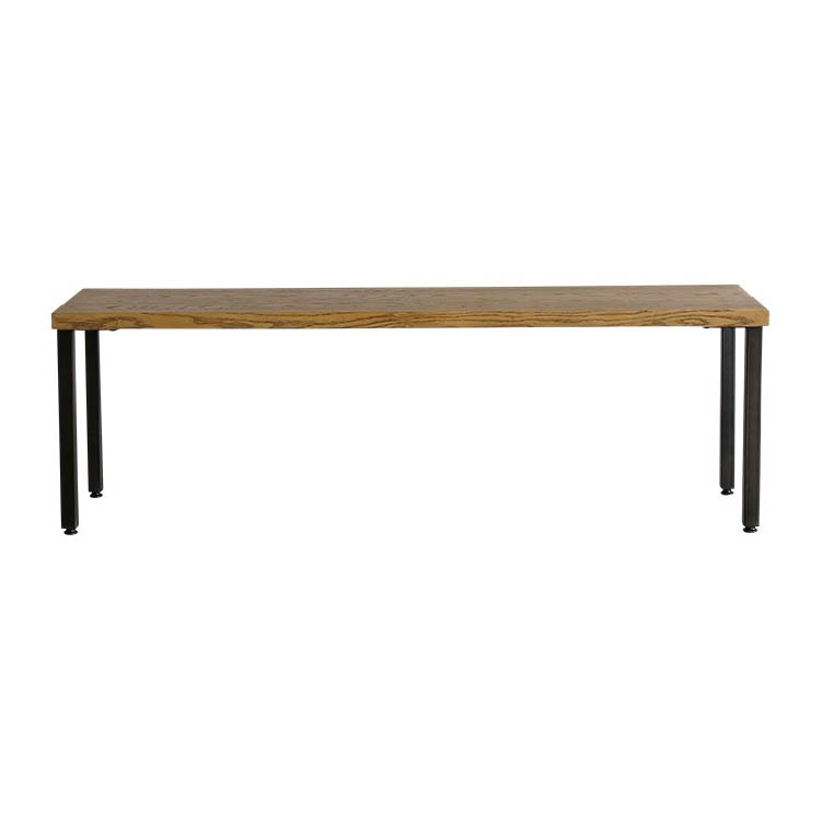 ジプシー ベンチ 140cm スチール角脚 ブラウン 140cm