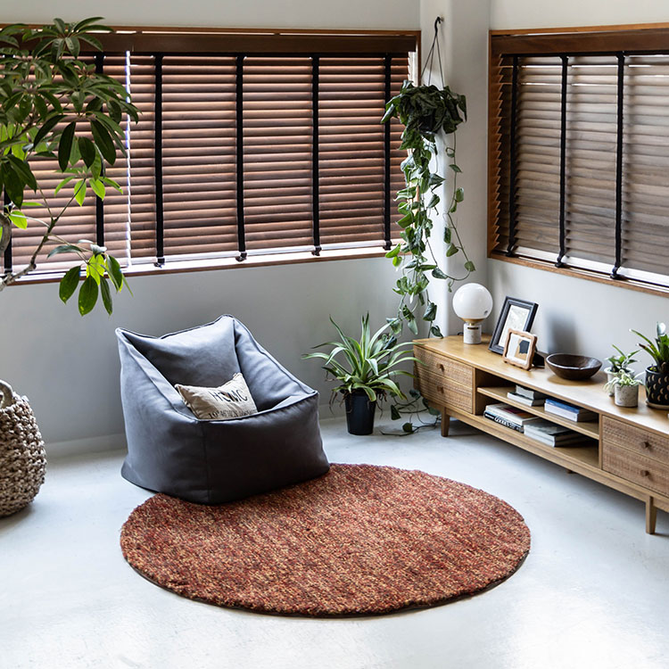 グラド ラグ 円形 160cm レッド レッド 円形160cm