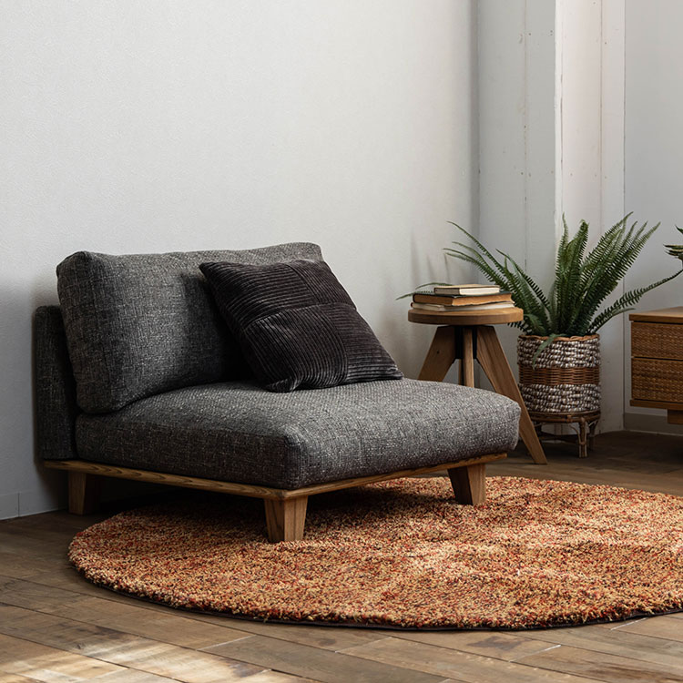 グラド ラグ 円形 160cm レッド レッド 円形160cm