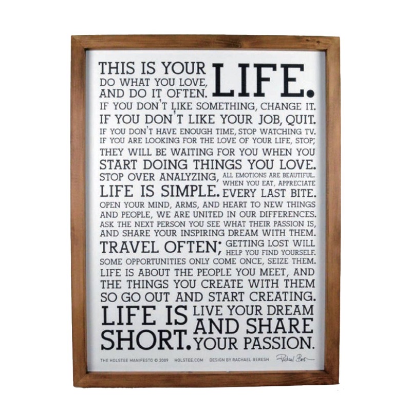 HOLSTEE社 THIS IS YOUR LIFE アートポスター