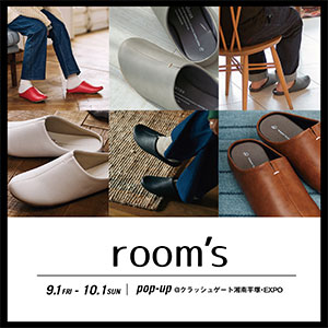 room's POP UP 【3店舗同時開催】